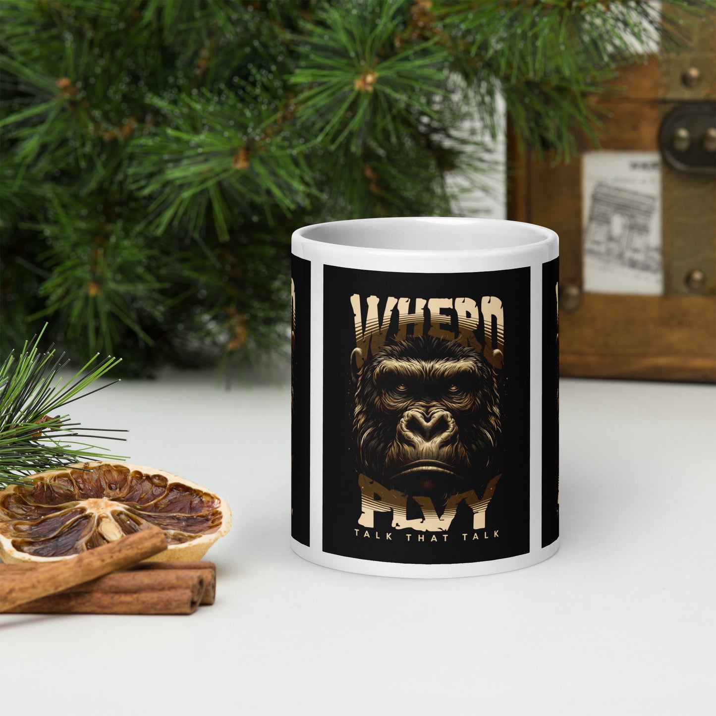 TALK THAT TALK White glossy mug