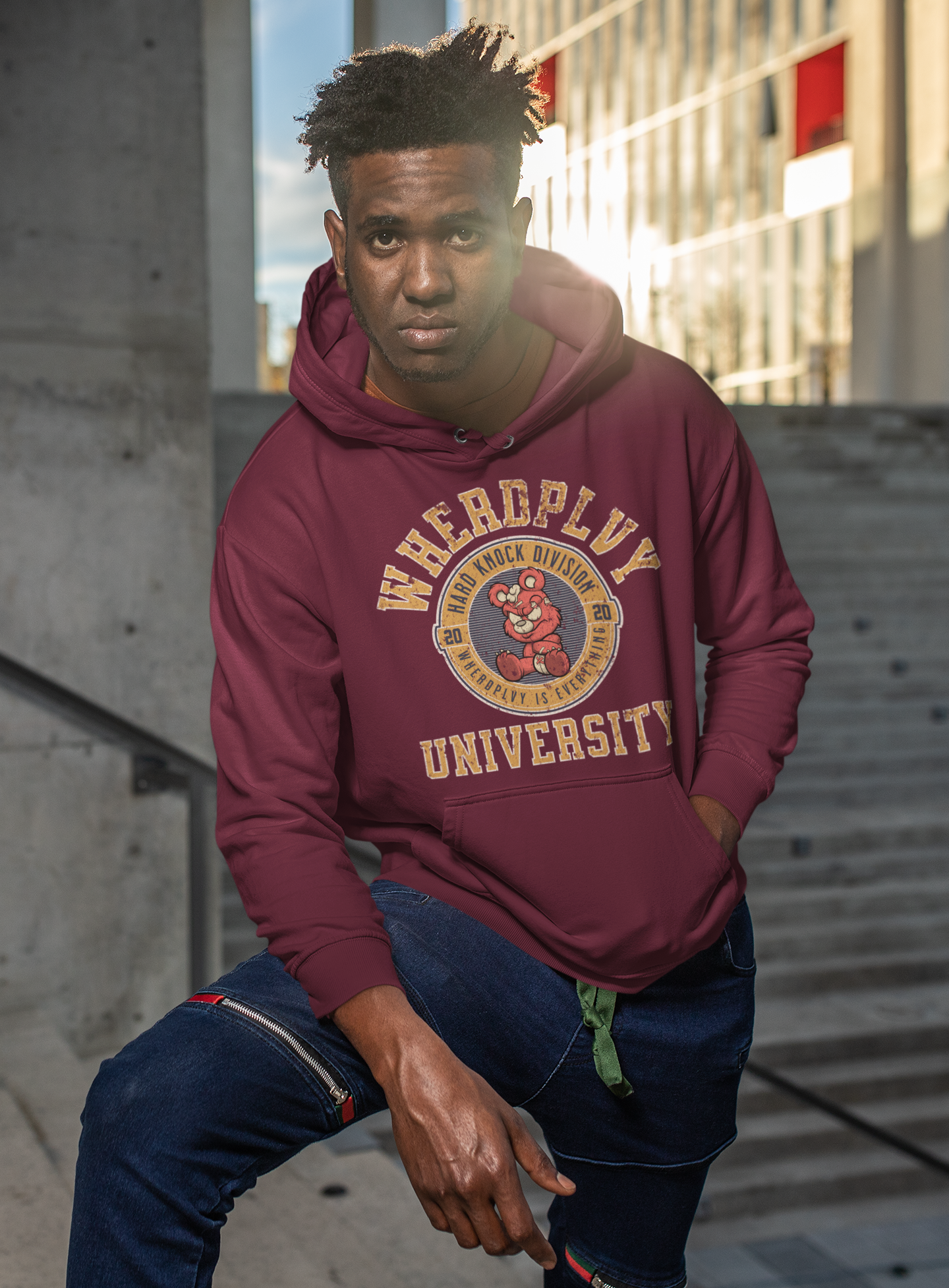 WHERDPLVY UNIVERSITY Unisex Hoodie