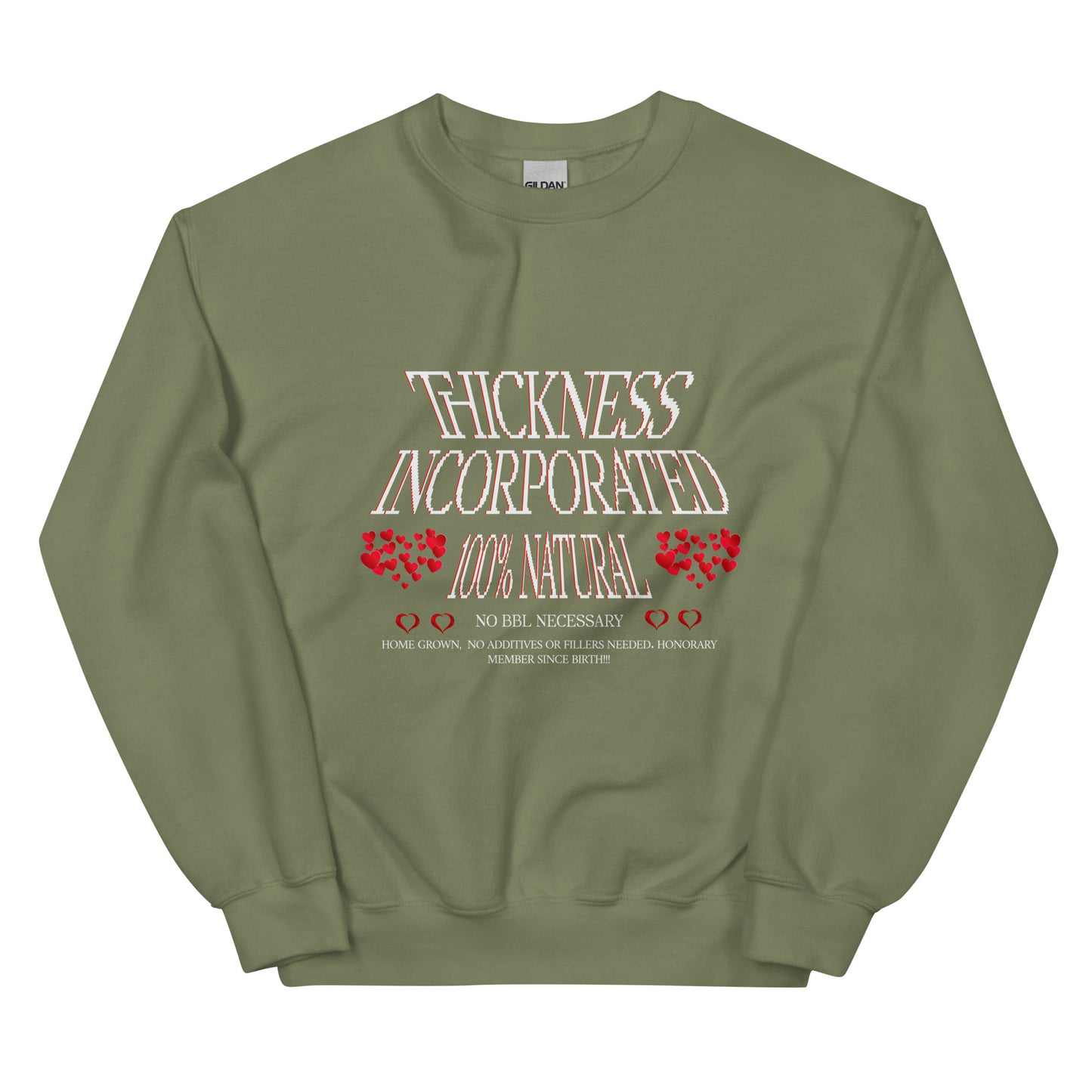 THICKNESS INCORPORATED Unisex Sweatshirt