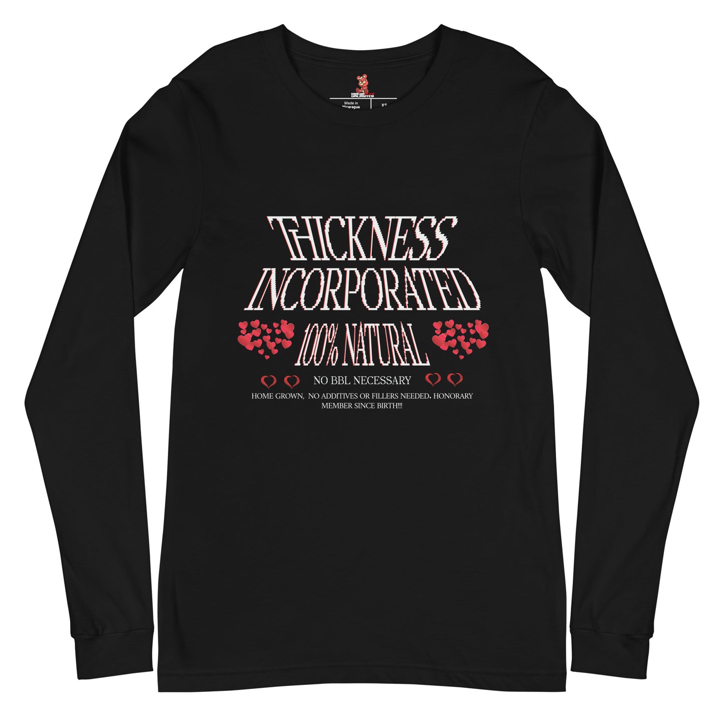 THICKNESS INCORPORATED Unisex Long Sleeve Tee