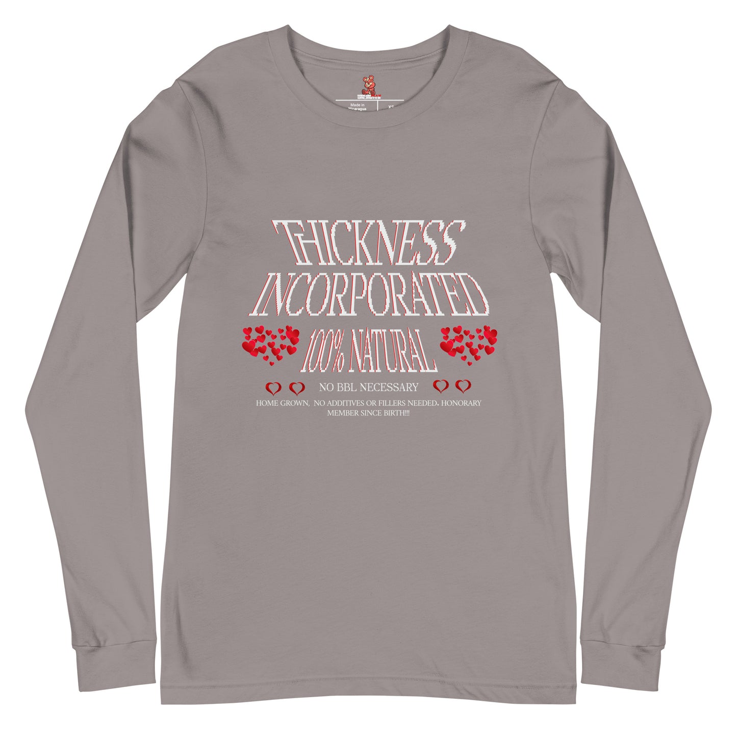 THICKNESS INCORPORATED Unisex Long Sleeve Tee