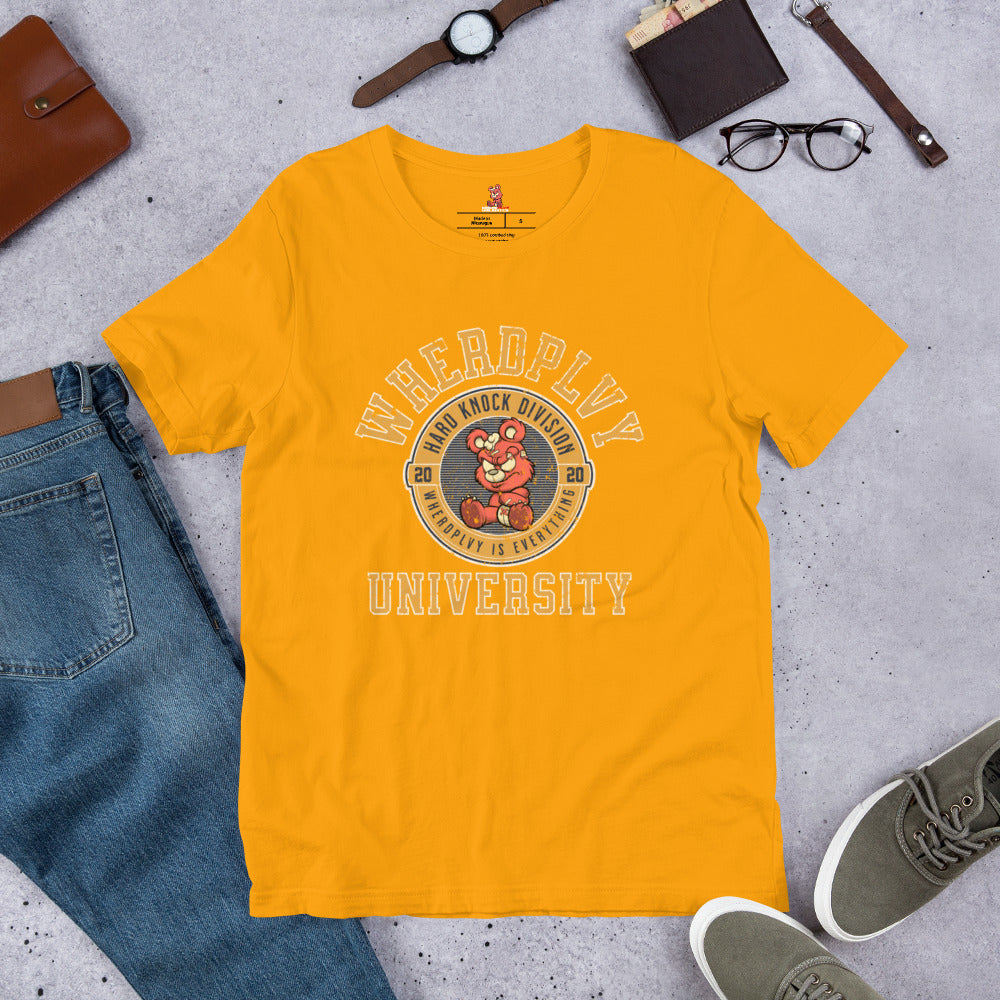 WHERDPLVY UNIVERSITY Unisex t-shirt